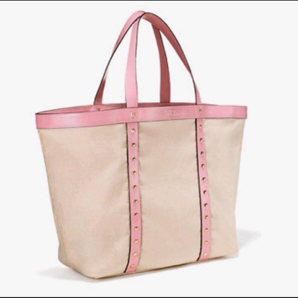 Victoria Secret XL Studded Tote! (A562) - Picture 1 of 8
